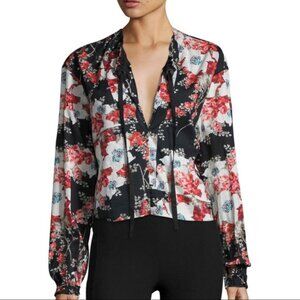Rag & Bone Verna Floral Patchwork Blouse Size XS Cotton Long Sleeve